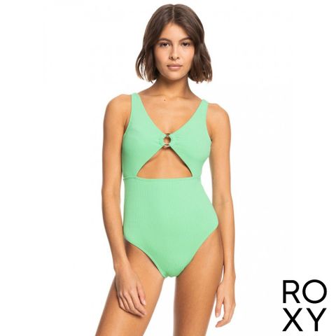 5折▼售價已折【ROXY】COLOR JAM SD ONE PIECE 一件式泳裝 連身泳裝 綠色