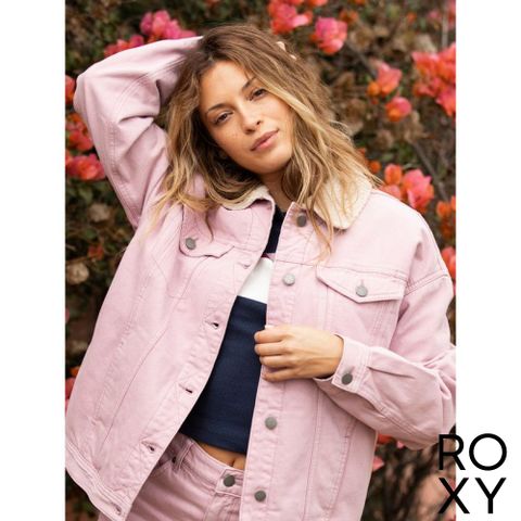3折▼最後數量【ROXY】GREAT TIME 內刷毛外套 粉紅