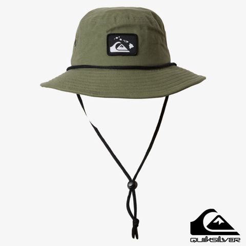 【QUIKSILVER】HI VENTURE BUCKET 帽 軍綠