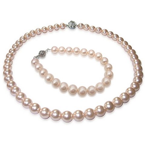 【小樂珠寶】3A正圓南洋深海貝珍珠套組