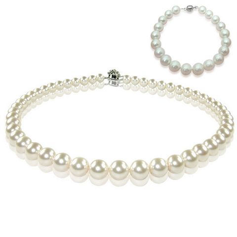 【小樂珠寶】3A正圓南洋深海貝珍珠套組