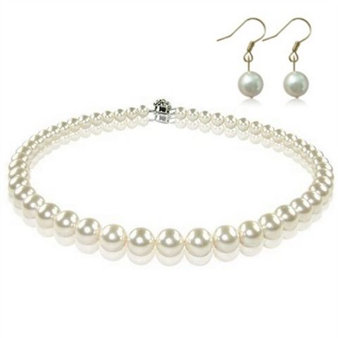 【小樂珠寶】3A正圓南洋深海貝珍珠套組