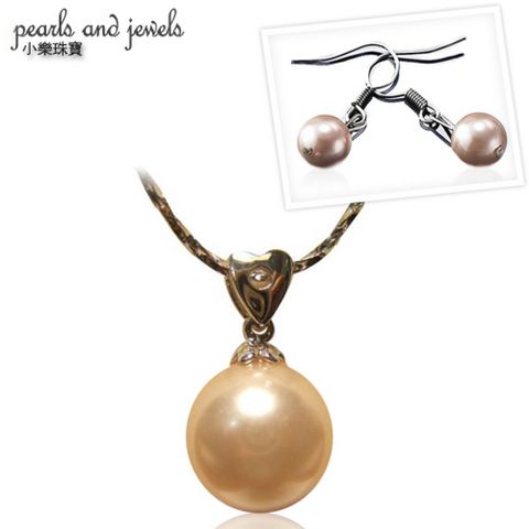 【小樂珠寶】3A正圓南洋深海貝珍珠套組