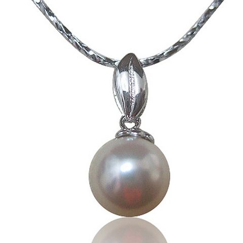 【小樂珠寶】頂級天然珍珠7-8mm項鍊墜鍊