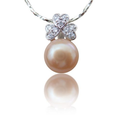 【小樂珠寶】頂級天然珍珠7-8mm項鍊墜鍊