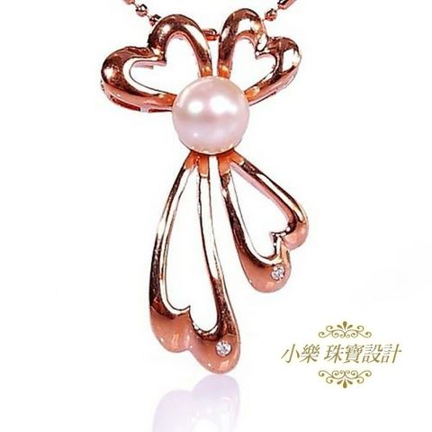 【小樂珠寶】頂級天然珍珠7-8mm項鍊墜鍊