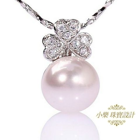 【小樂珠寶】頂級天然珍珠7-8mm項鍊墜鍊