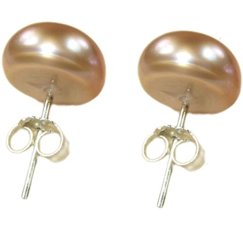 【小樂珠寶】頂級天然珍珠7-8mm耳環