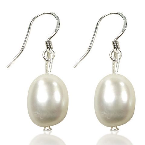 【小樂珠寶】頂級天然珍珠7-8mm耳環