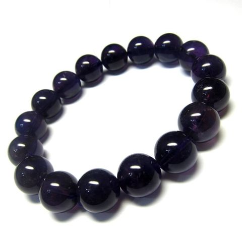 【小樂珠寶】高檔收藏級12mm紫水晶手環手鍊手排(招財招健康好運事業運學業運)