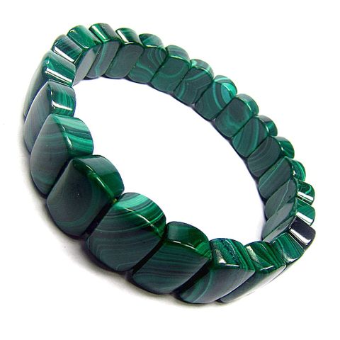 孔雀石手排手串手鍊(吸引人緣與愛情)