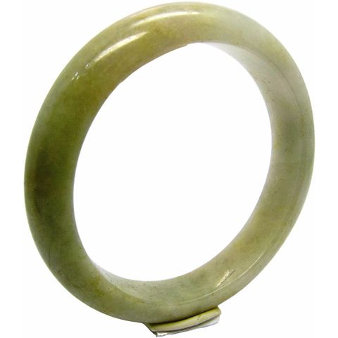 【小樂珠寶】翡翠手鐲牛奶底酒金天然A貨玉鐲(手圍17.7號 內徑55.7mm V793)