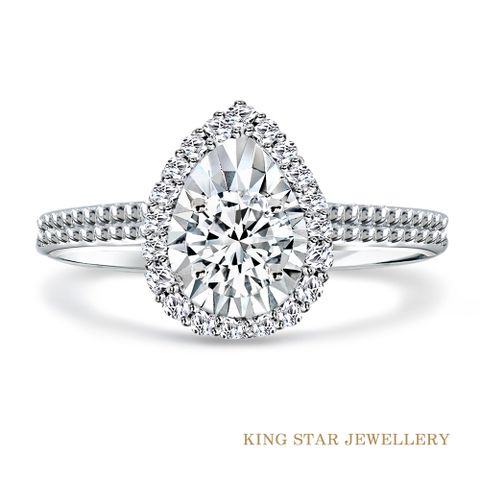King Star 雅緻30分18K金鑽戒(最白D color /3 Excellent極優)