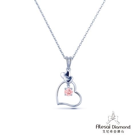 Alesai 艾尼希亞鑽石 50分粉紅鑽石項鍊 頂級培育粉鑽