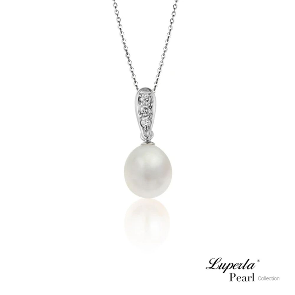Luperla 大東山珠寶 輕奢珠寶 仙女姐姐 925純銀 天然淡水珍珠項鍊 9.5-10mm 3選1 (氣質珍珠/925銀)