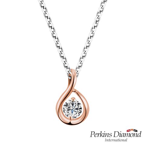 鑽石項鍊 PERKINS 伯金仕 Hug玫瑰金系列