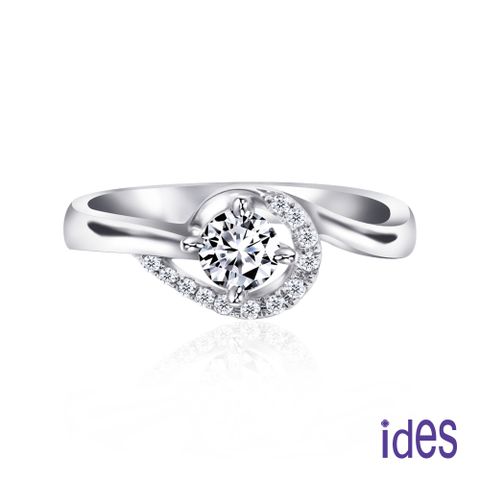 ides愛蒂思 33分E/VS1八心八箭頂級3EX車工結婚鑽戒PT950鉑金/守護