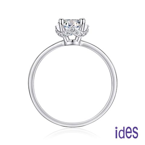 ides愛蒂思 情人送禮 日系設計款50分F/VS1頂級3EX車工鑽石戒指結婚戒/優雅四爪