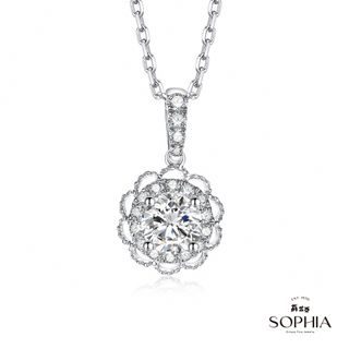 SOPHIA 蘇菲亞珠寶 - SUN WITH LOVE 0.30克拉 18K白金 鑽石項鍊