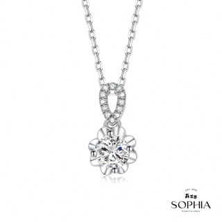 SOPHIA 蘇菲亞珠寶 - 幸福捧花 0.30克拉 18K白金 鑽石項鍊