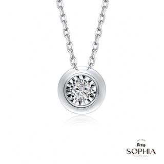 SOPHIA 蘇菲亞珠寶 - 永恆之戀 18K白金 鑽石項鍊