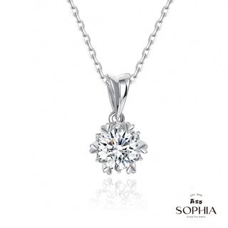 SOPHIA 蘇菲亞珠寶 - 費洛拉 0.50克拉 18K白金 鑽石項鍊