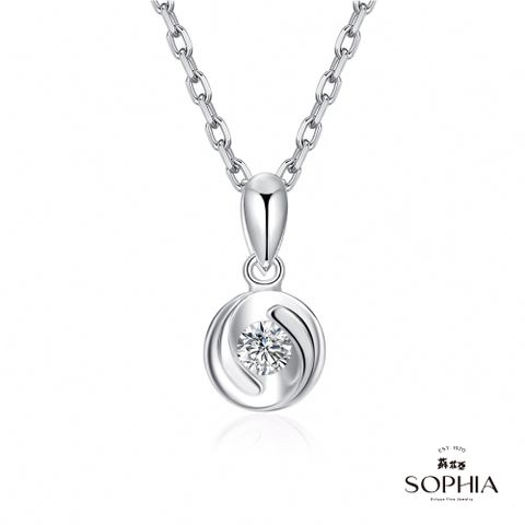 SOPHIA 蘇菲亞珠寶 - 熱戀 14K白金 鑽石項鍊