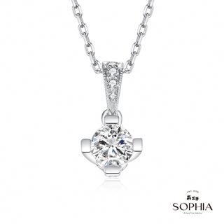 SOPHIA 蘇菲亞珠寶 - 薔薇 0.30克拉 18K白金 鑽石項鍊