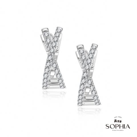 SOPHIA 蘇菲亞珠寶 - 安吉莉娜 14K金 鑽石耳環