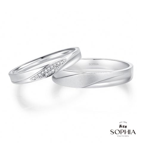 SOPHIA 蘇菲亞 珠寶 - 羈絆 950鉑金 結婚對戒