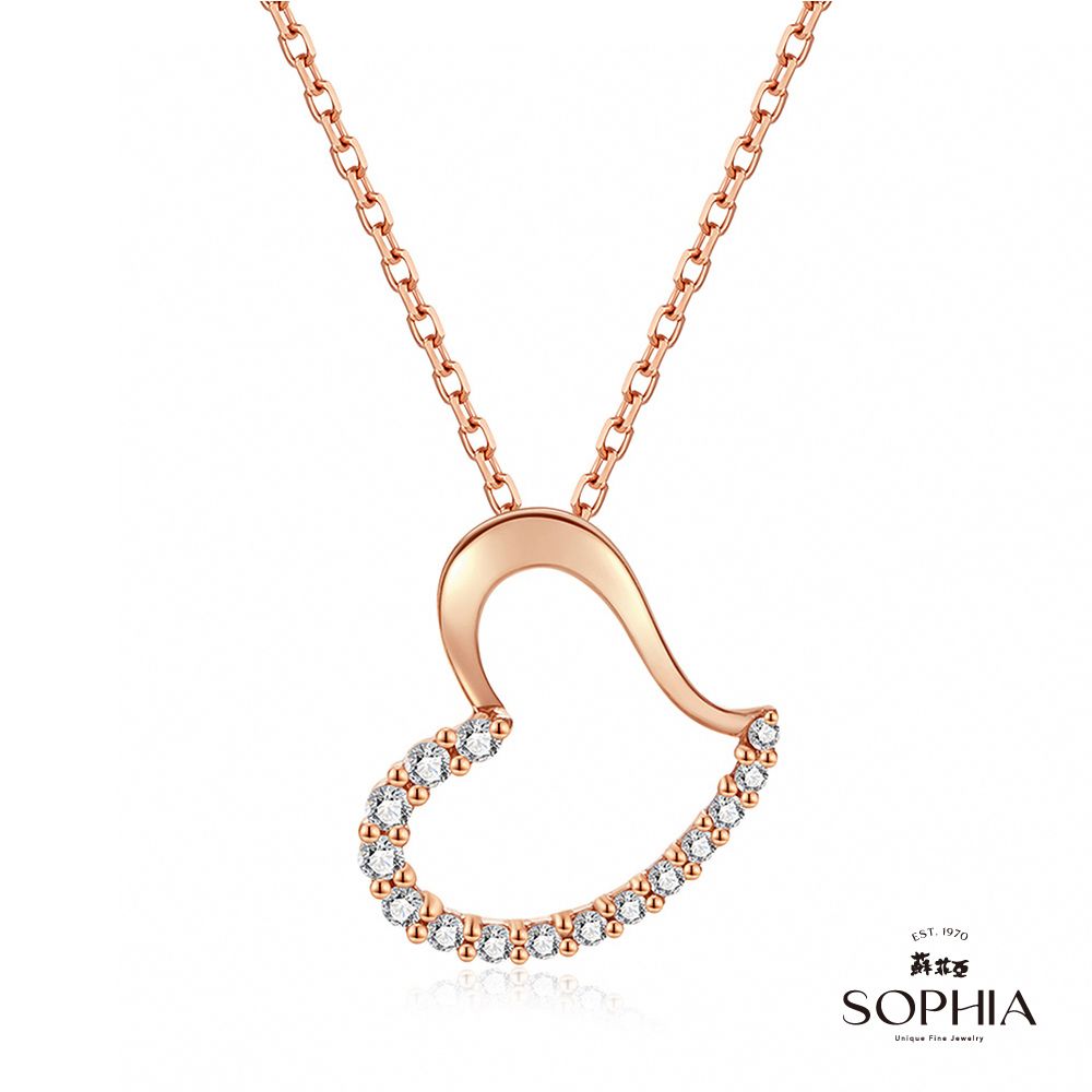 SOPHIA 蘇菲亞  珠寶 - 戴瑞莎 9K玫瑰金 鑽石項墜