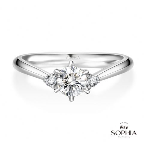 SOPHIA 蘇菲亞珠寶 - 相伴 0.30克拉 18K白金 鑽石戒指