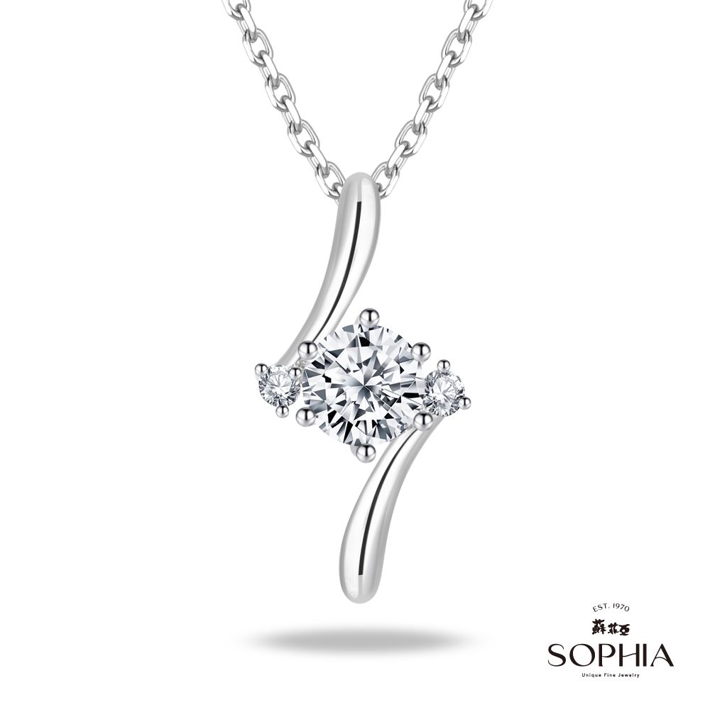 SOPHIA 蘇菲亞  珠寶 - 相伴 30分 F/VS2 18K金 鑽石項墜