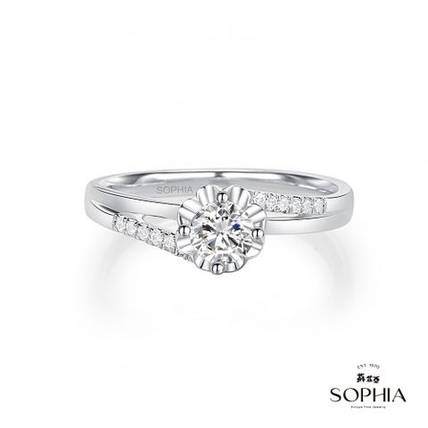SOPHIA 蘇菲亞珠寶 - 幸福捧花 30分 F/VVS1 18K金 鑽石戒指