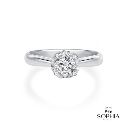 SOPHIA 蘇菲亞珠寶 - 40週年 30分 F/VVS1 18K金 鑽石戒指