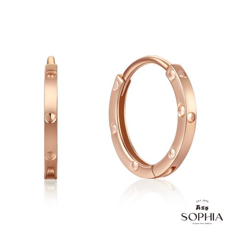 SOPHIA 蘇菲亞珠寶 - 伊甸 18K玫瑰金  K金耳環