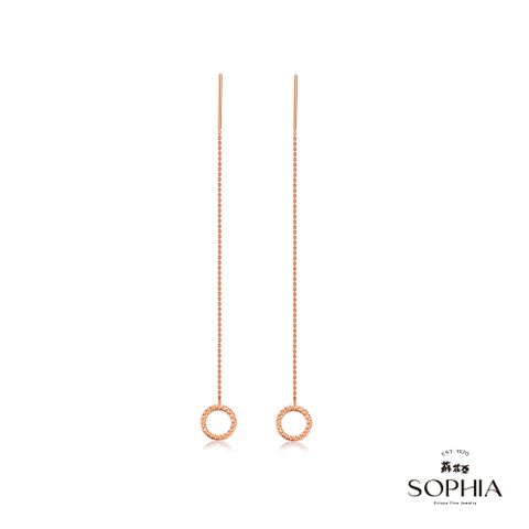 SOPHIA 蘇菲亞珠寶 - 安琪拉18K玫瑰金  K金耳環