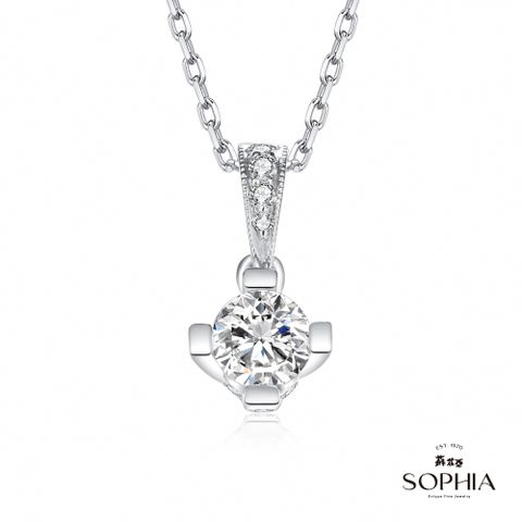 SOPHIA 蘇菲亞珠寶 - 薔薇 GIA 30分 D/SI1 18WK 鑽石項墜