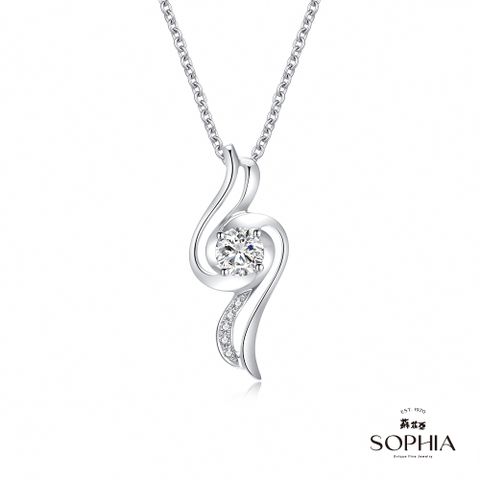 SOPHIA 蘇菲亞珠寶 - 戴納斯  30分 F/VS2 18K金 鑽石項墜