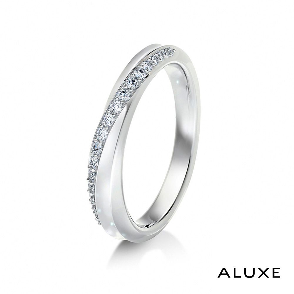 ALUXE 亞立詩 18K金 結婚女戒 月光海 Nature系列 RG0573