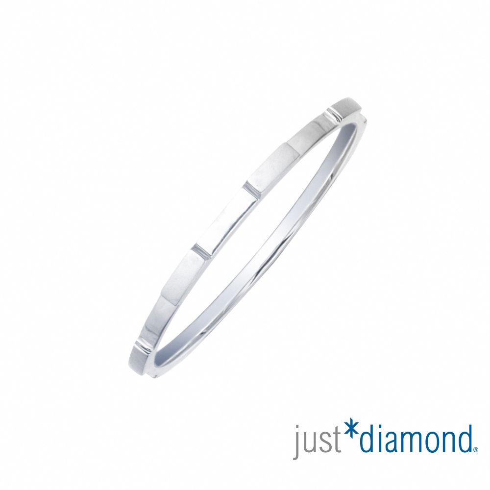 Just Diamond 鎮金店 愛永存 18K白金戒指(寬-無鑽)