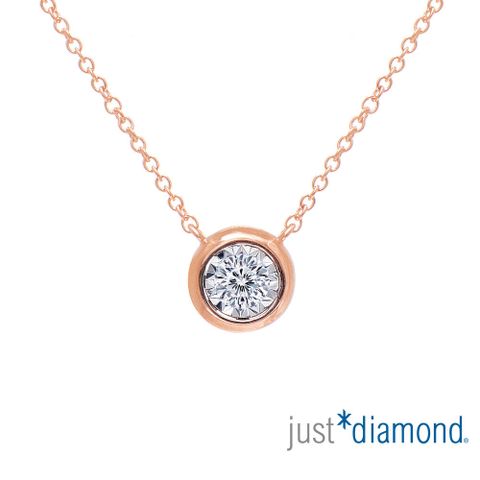 【Just Diamond】Dreamy系列 18K玫瑰金鑽石項鍊(新)