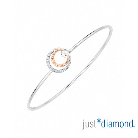【Just Diamond】18K金 月夜銀河 鑽石手環