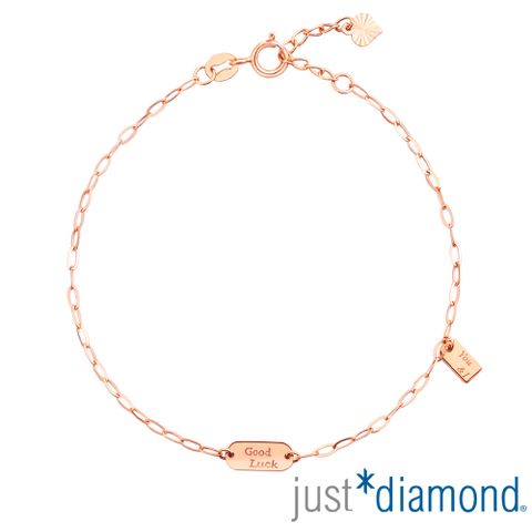 【Just Diamond】好運相伴 18K玫瑰金手鍊(網路限定)