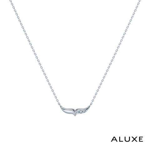 【ALUXE 亞立詩】迪士尼 10K 魚尾優雅 鎖骨鍊 鑽石項鍊 小美人魚 NNDL002