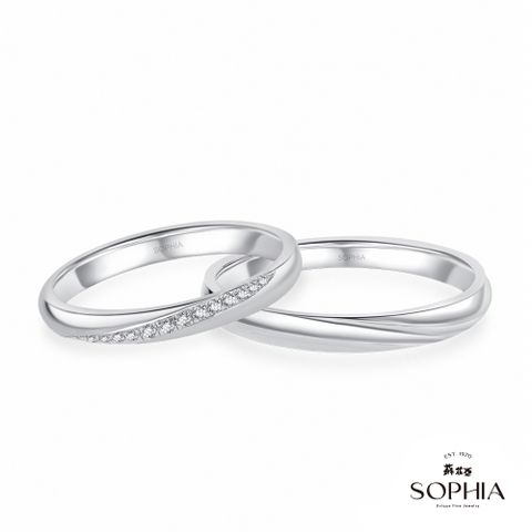 SOPHIA 蘇菲亞 珠寶 - Eudora尤朵拉 950鉑金 結婚對戒