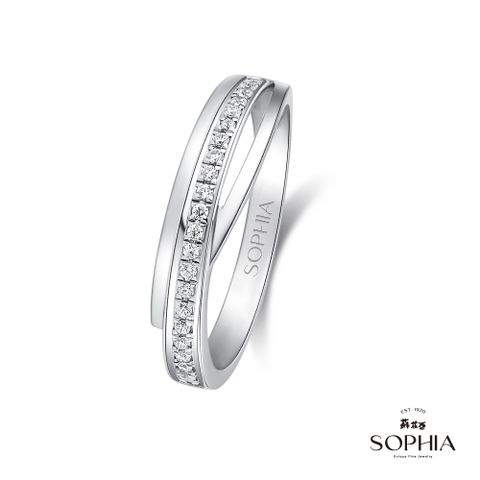 SOPHIA 蘇菲亞 珠寶 - 愛情華爾滋 950鉑金 結婚對戒-女戒