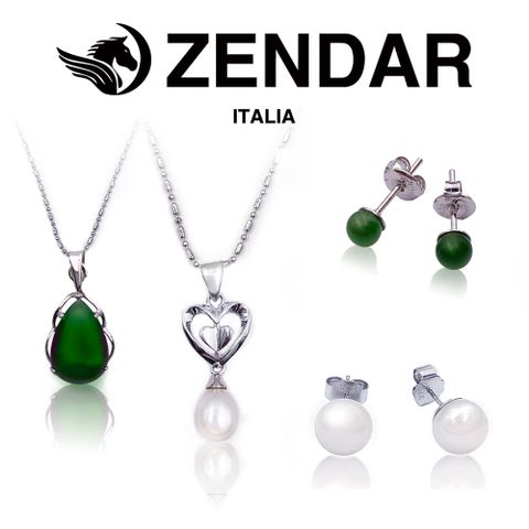ZENDAR ItaliaZENDAR 年度設計款珍珠碧玉耳環/項鍊 (多款任選)
