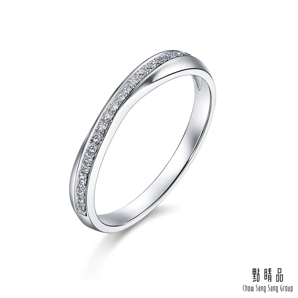 Chow Sang Sang Group 點睛品  PROMESSA PT950鉑金 星宇系列 鑽石戒指(女戒)