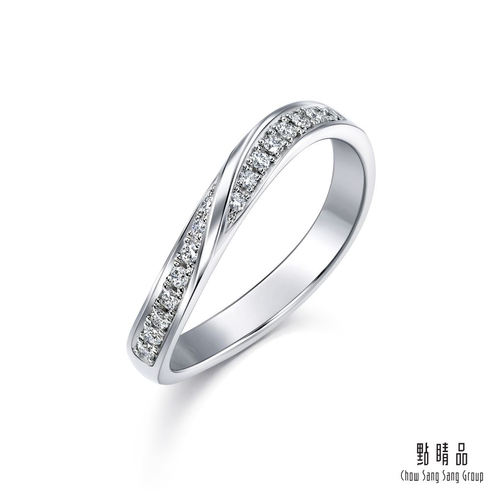 Chow Sang Sang Group 點睛品  PROMESSA PT950鉑金 星宇系列 鑽石戒指(女戒)